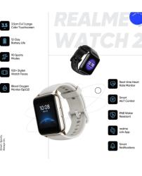 Realme Watch 2 With 320 X 320p Ultra Sharp 600 Nits Display & Up To 12-day Battery Smartwatch (Gold 