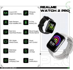 Realme Smart Watch 2 Pro 1.75 HD Display & Dual Satellite GPS (Grey Strap, Free Size)