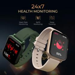 BeatXP Marv Ace 1.85' HD Always On Display BT Calling, 100+ Sports Modes With IP67 Smartwatch (Rose 